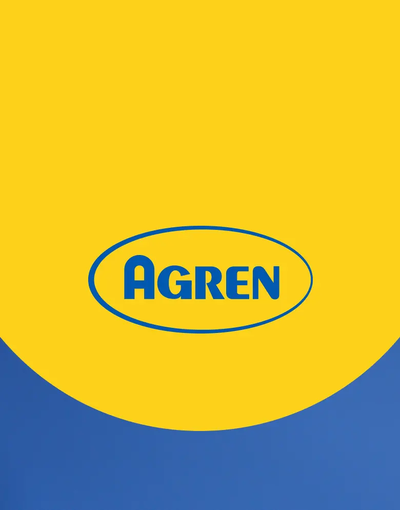 Agren logo on abstract background