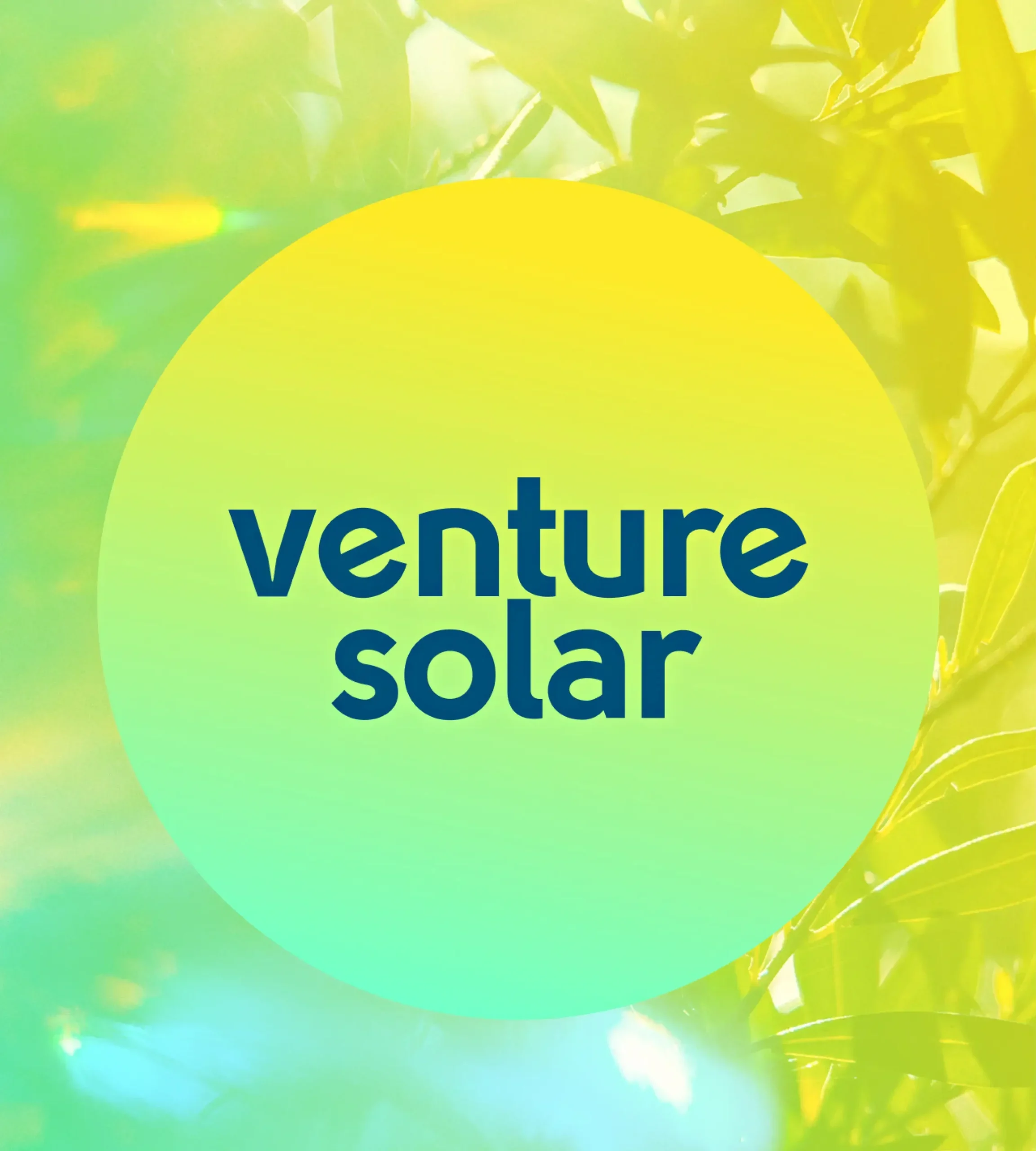 Venture Solar brand logo – example of solar energy marketing and branding work by a solar marketing agency